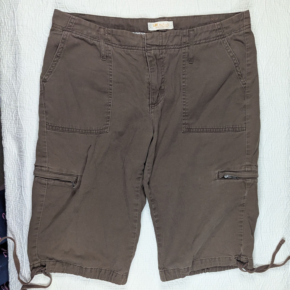 Lee Brown‎ Cargo Shorts Relaxed Fit Women's Size 11/12P